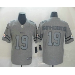 Men's Pittsburgh Steelers #19 JuJu Smith-Schuster 2019 Gray Gridiron Vapor Untouchable Stitched NFL Nike Limited Jersey