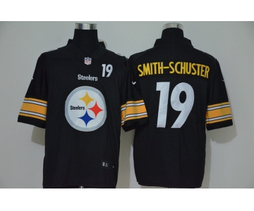 Men's Pittsburgh Steelers #19 JuJu Smith-Schuster Black 2020 Big Logo Number Vapor Untouchable Stitched NFL Nike Fashion Limited Jersey
