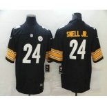 Men's Pittsburgh Steelers #24 Benny Snell Jr. Black 2017 Vapor Untouchable Stitched NFL Nike Limited Jersey