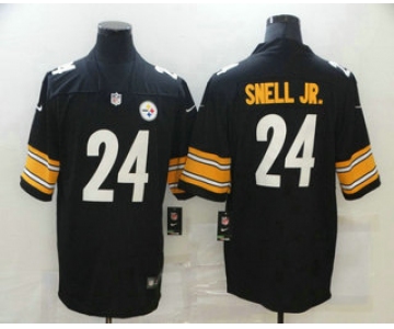 Men's Pittsburgh Steelers #24 Benny Snell Jr. Black 2017 Vapor Untouchable Stitched NFL Nike Limited Jersey
