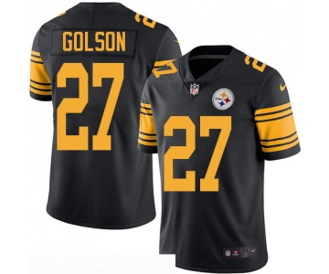 Men's Pittsburgh Steelers #27 Senquez Golson Black 2016 Color Rush Stitched NFL Nike Limited Jersey
