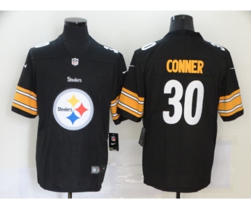 Men's Pittsburgh Steelers #30 James Conner Black 2020 Big Logo Vapor Untouchable Stitched NFL Nike Fashion Limited Jersey