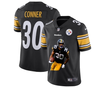 Men's Pittsburgh Steelers #30 James Conner Black Player Portrait Edition 2020 Vapor Untouchable Stitched NFL Nike Limited Jersey