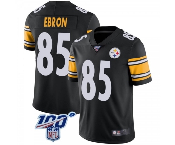 Men's Pittsburgh Steelers #85 Eric Ebron 100th Vapor Jersey - Black Limited