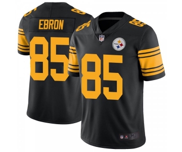 Men's Pittsburgh Steelers #85 Eric Ebron Color Rush Jersey - Black Limited