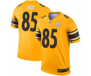 Men's Pittsburgh Steelers #85 Eric Ebron Inverted Jersey - Gold Legend