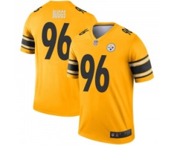 Men's Pittsburgh Steelers #96 Isaiah Buggs Legend Gold Inverted Jersey