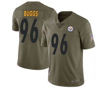 Men's Pittsburgh Steelers #96 Isaiah Buggs Limited Green 2017 Salute to Service Jersey