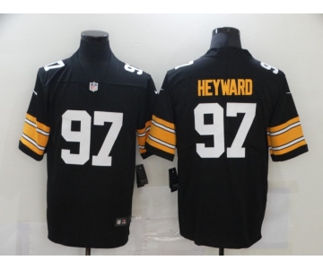 Men's Pittsburgh Steelers #97 Cameron Heyward Black 2017 Vapor Untouchable Stitched NFL Nike Throwback Limited Jersey