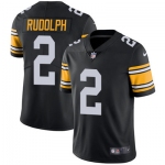 Nike Pittsburgh Steelers #2 Mason Rudolph Black Alternate Men's Stitched NFL Vapor Untouchable Limited Jersey