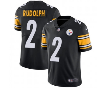 Nike Pittsburgh Steelers #2 Mason Rudolph Black Team Color Men's Stitched NFL Vapor Untouchable Limited Jersey