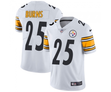 Nike Pittsburgh Steelers #25 Artie Burns White Men's Stitched NFL Vapor Untouchable Limited Jersey