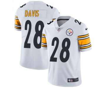 Nike Pittsburgh Steelers #28 Sean Davis White Men's Stitched NFL Vapor Untouchable Limited Jersey