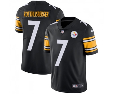 Nike Pittsburgh Steelers #7 Ben Roethlisberger Black Team Color Men's Stitched NFL Vapor Untouchable Limited Jersey