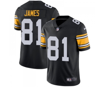 Nike Pittsburgh Steelers #81 Jesse James Black Alternate Men's Stitched NFL Vapor Untouchable Limited Jersey