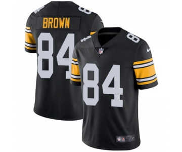 Nike Pittsburgh Steelers #84 Antonio Brown Black Alternate Men's Stitched NFL Vapor Untouchable Limited Jersey