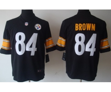 Nike Pittsburgh Steelers #84 Antonio Brown Black Limited Jersey