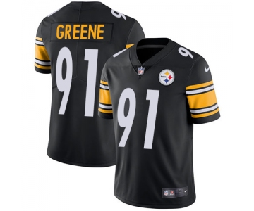 Nike Pittsburgh Steelers #91 Kevin Greene Black Team Color Men's Stitched NFL Vapor Untouchable Limited Jersey