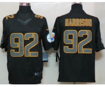 Nike Pittsburgh Steelers #92 James Harrison Black Impact Limited Jersey