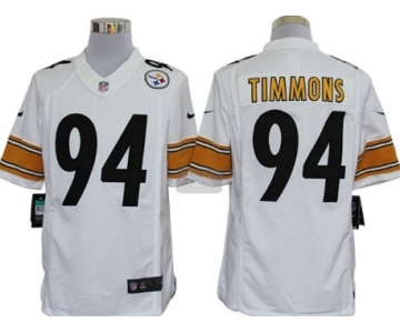 Nike Pittsburgh Steelers #94 Lawrence Timmons White Limited Jersey