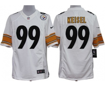 Nike Pittsburgh Steelers #99 Brett Keisel White Limited Jersey