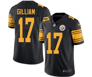 Nike Steelers #17 Joe Gilliam Black Men's Stitched NFL Limited Rush Jersey
