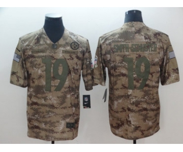 Nike Steelers #19 JuJu Smith-Schuster Camo Men's Stitched NFL Limited 2018 Salute To Service Jersey