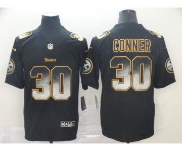 Nike Steelers 30 James Conner Black Arch Smoke Vapor Untouchable Limited Jersey