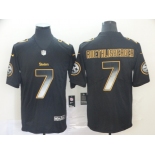 Nike Steelers 7 Ben Roethlisberger Black Arch Smoke Vapor Untouchable Limited Jersey