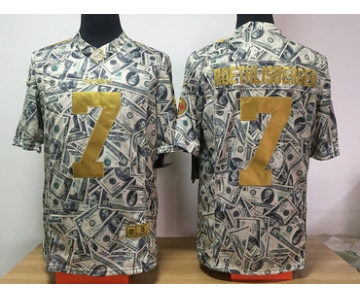 Nike Steelers 7 Ben Roethlisberger Grey US Dollar Fashion Limited Jersey