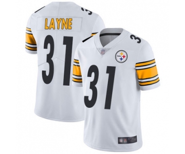 Steelers #31 Justin Layne White Men's Stitched Football Vapor Untouchable Limited Jersey