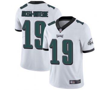 Eagles #19 JJ Arcega-Whiteside White Men's Stitched Football Vapor Untouchable Limited Jersey