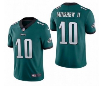 Men's Philadelphia Eagles #10 Gardner Minshew II Green Vapor Untouchable Limited Stitched Jersey