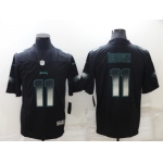 Men's Philadelphia Eagles #11 A. J. Brown Black Smoke Fashion Limited Stitched Jersey