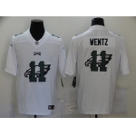 Men's Philadelphia Eagles #11 Carson Wentz White 2020 Shadow Logo Vapor Untouchable Stitched NFL Nike Limited Jersey