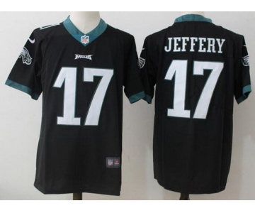 Men's Philadelphia Eagles #17 Alshon Jeffery Black 2016 Color Rush Stitched NFL Nike Limited Jersey