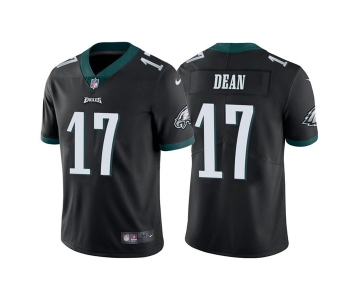 Men's Philadelphia Eagles #17 Nakobe Dean Black Vapor Untouchable Limited Stitched Jersey