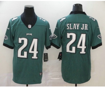 Men's Philadelphia Eagles #24 Darius Slay Jr Midnight Green 2017 Vapor Untouchable Stitched NFL Nike Limited Jersey