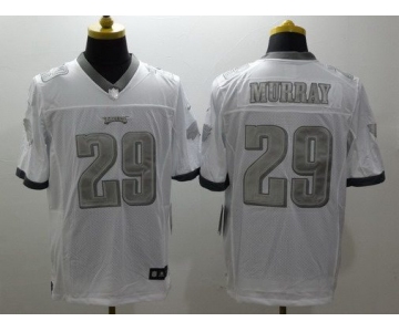 Men's Philadelphia Eagles #29 DeMarco Murray White Platinum NFL Nike Limited Jersey