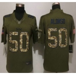 Men's Philadelphia Eagles #50 Kiko Alonso Green Salute to Service 2015 NFL Nike Limited Jersey