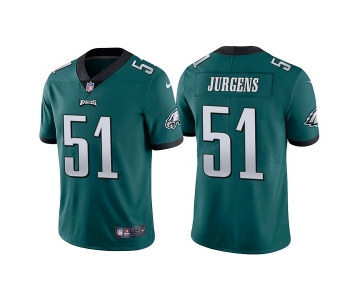 Men's Philadelphia Eagles #51 Cameron Jurgens Green Vapor Untouchable Limited Stitched Jersey