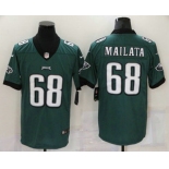 Men's Philadelphia Eagles #68 Jordan Mailata Midnight Green 2018 Vapor Untouchable Stitched NFL Nike Limited Jersey