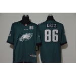 Men's Philadelphia Eagles #86 Zach Ertz Midnight Green 2020 Big Logo Number Vapor Untouchable Stitched NFL Nike Fashion Limited Jersey