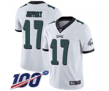 Nike Eagles #17 Alshon Jeffery White Men's Stitched NFL 100th Season Vapor Limited Jersey