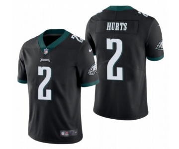 Nike Eagles #2 Jalen Hurts Black 2020 NFL Draft First Round Pick Vapor Untouchable Limited Jersey
