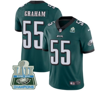 Nike Eagles #55 Brandon Graham Midnight Green Team Color Super Bowl LII Champions Men's Stitched NFL Vapor Untouchable Limited Jersey