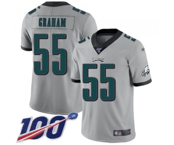 Nike Eagles #55 Brandon Graham Silver Men's Stitched NFL Limited Inverted Legend 100th Season Jersey