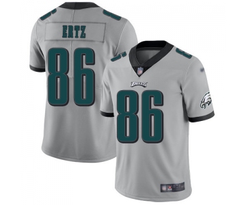 Nike Eagles #86 Zach Ertz Silver Men's Stitched NFL Limited Inverted Legend Jersey