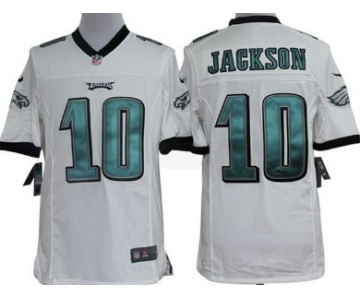 Nike Philadelphia Eagles #10 DeSean Jackson White Limited Jersey