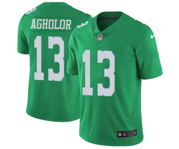 Nike Philadelphia Eagles #13 Nelson Agholor Green Men's Stitched NFL Limited Rush Jersey